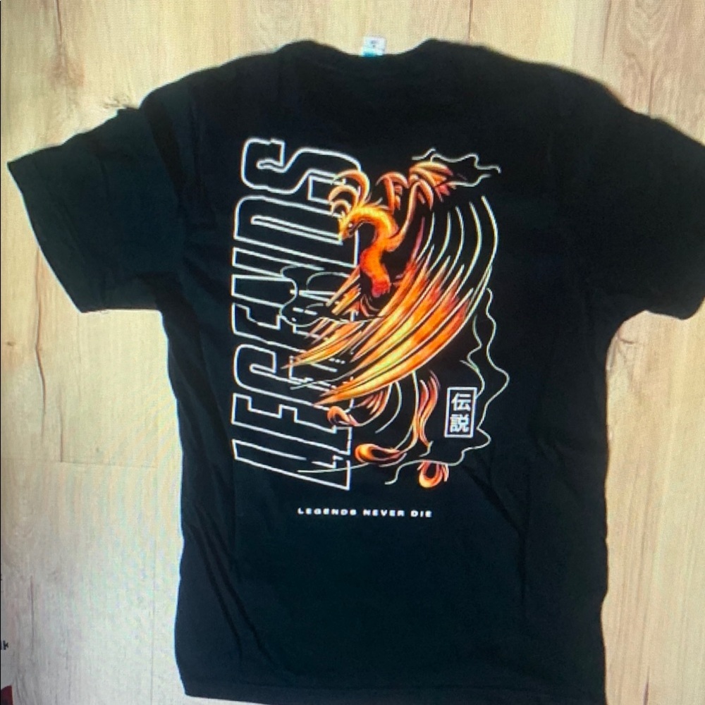 Legends Never Die Black Tee